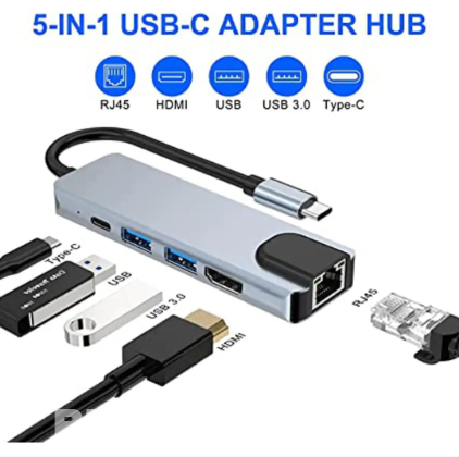 5 in One type C docking station.